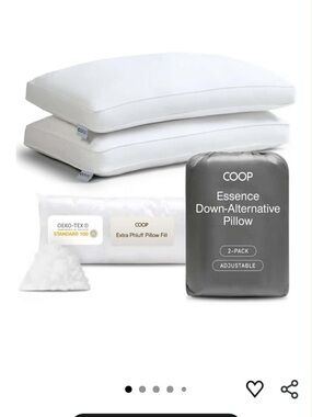 Essence Adjustable White Down-Alternative Pillow - 2 Pack